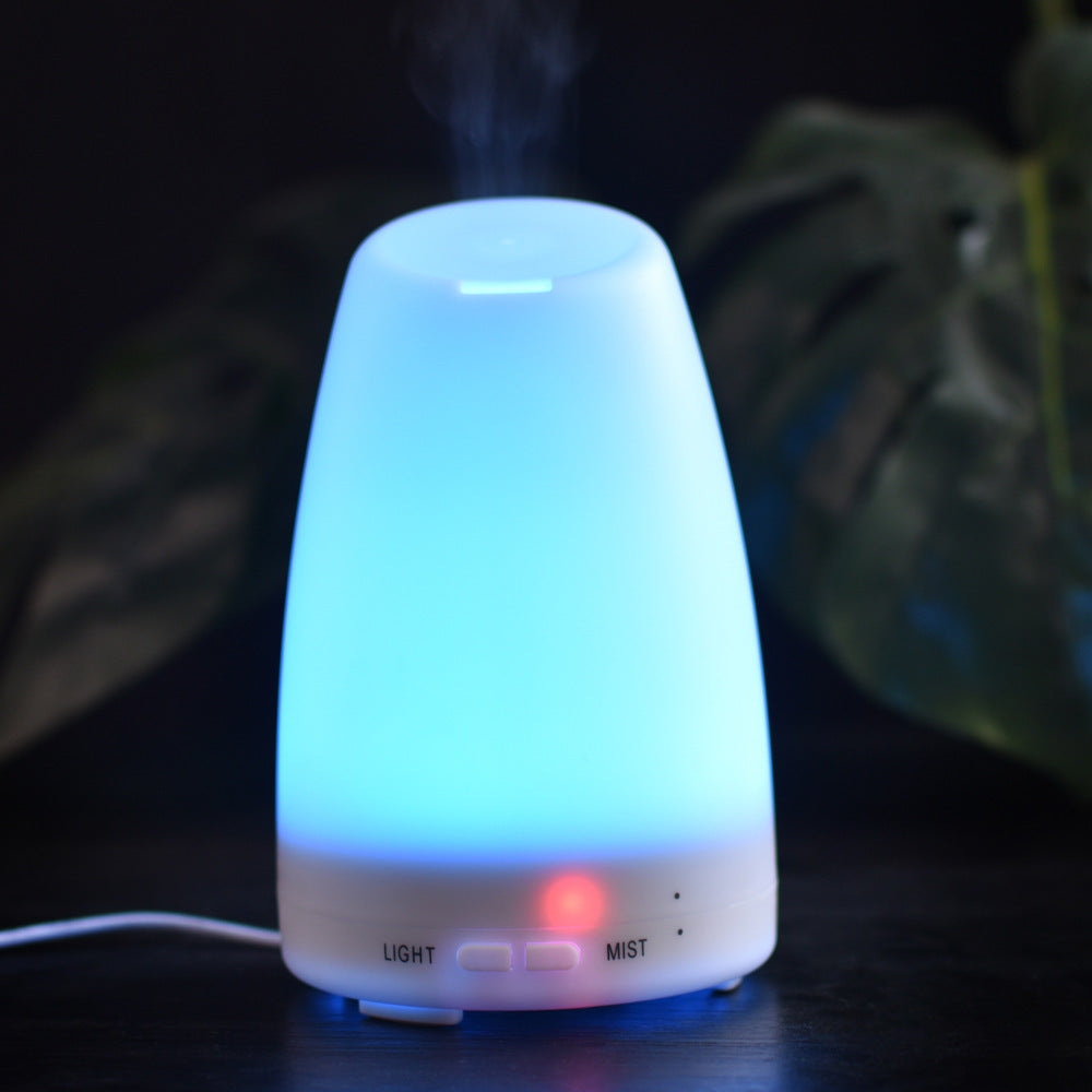 120ml Ultrasonic Aroma Diffuser & Humidifier with 7-Color LED Mood Light