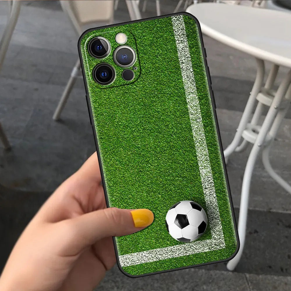 Football Graphic TPU Phone Case for iPhone