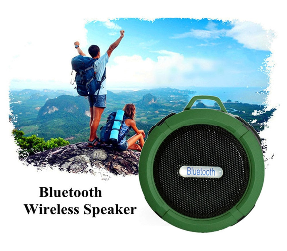 Portable Mini Bluetooth Outdoor Speaker with Carabiner
