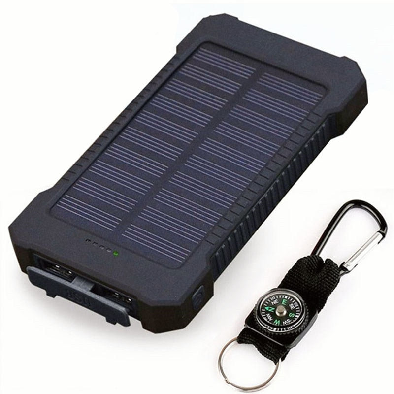 20,000mAh Solar Power Bank with LED Emergency Light