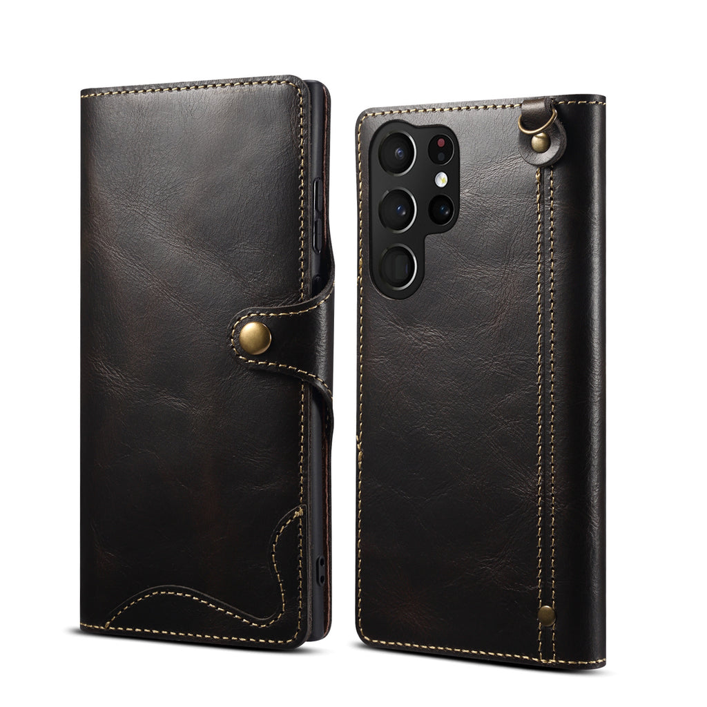 Retro Leather Wallet Case for Samsung Galaxy