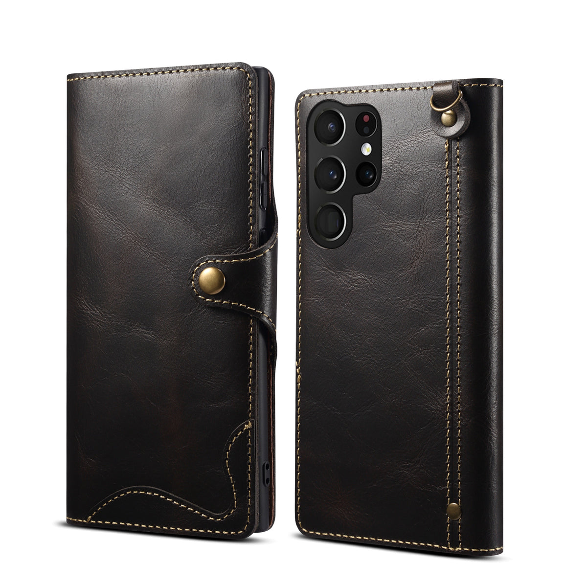 Retro Leather Wallet Case for Samsung Galaxy