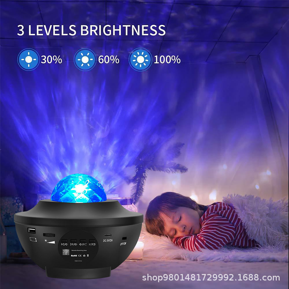 Starry Sky Galaxy Projector with Bluetooth Speaker & Remote