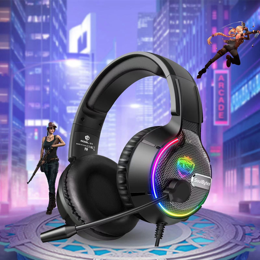 SoulBytes S19 RGB Wired Gaming Headset with Microphone