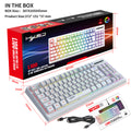 L100 87-Key RGB Wireless Gaming Keyboard – 2.4GHz Rechargeable