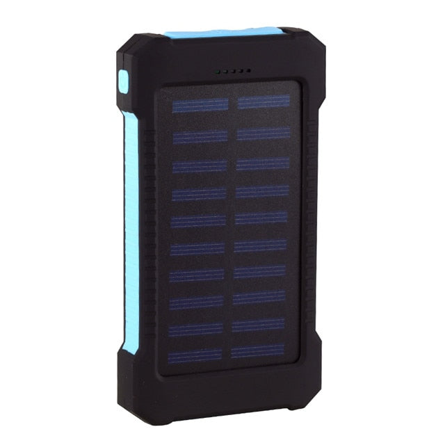 20,000mAh Solar Power Bank with LED Emergency Light
