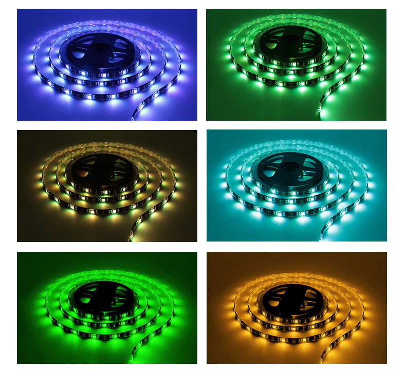 USB RGB LED TV Backlight Strip – Waterproof 5050 with 24-Key Remote