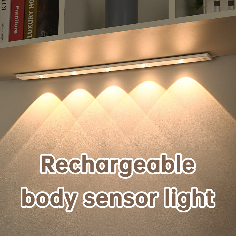 Rechargeable Motion Sensor LED Cabinet Light – 3-Color Dimmable
