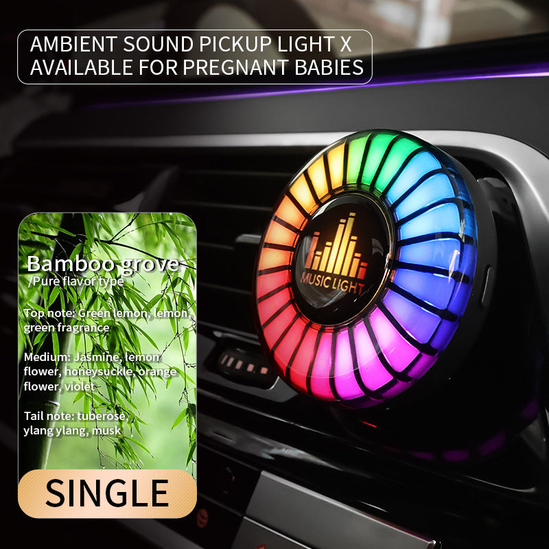 Smart RGB Car Vent Aroma Diffuser – Music Sync Ambient Light