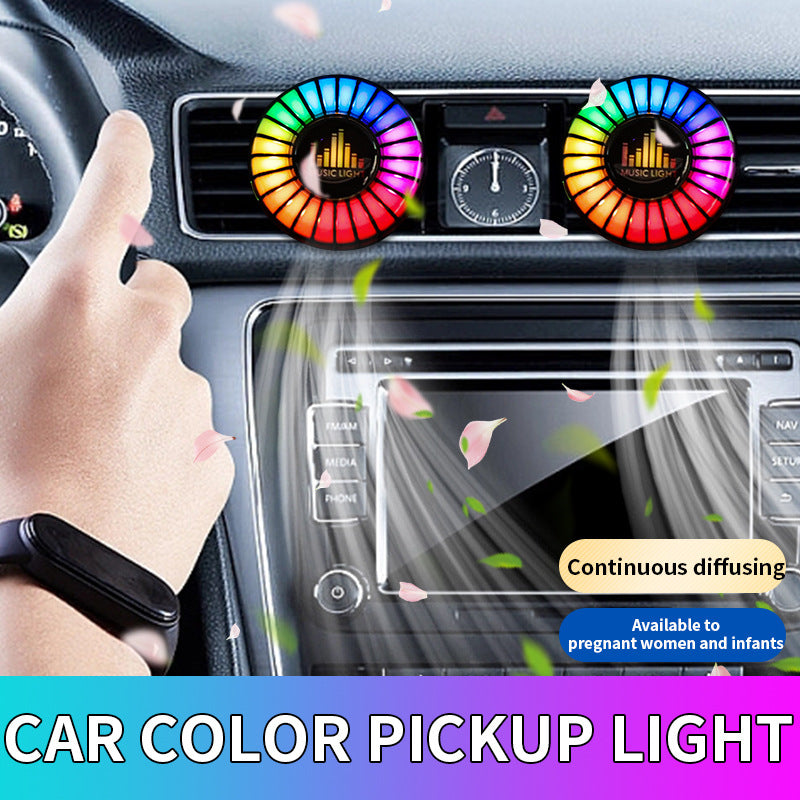 Smart RGB Car Vent Aroma Diffuser – Music Sync Ambient Light