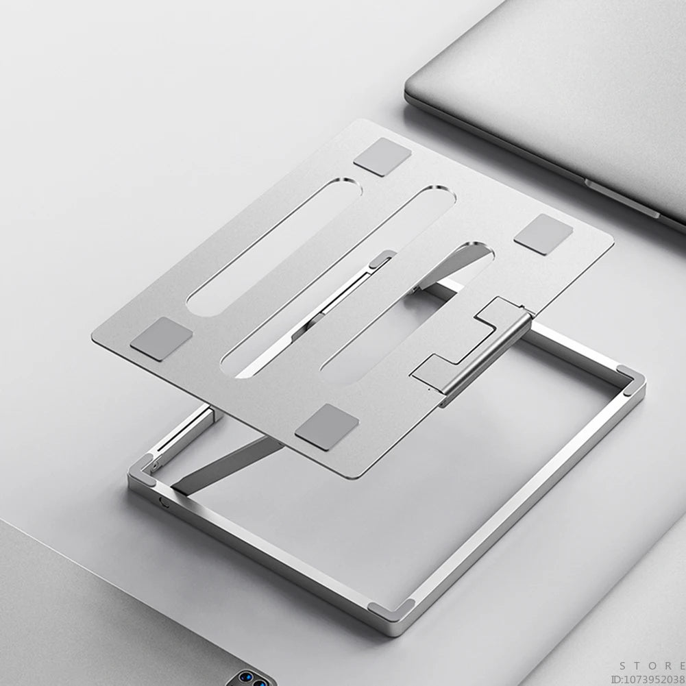 Adjustable Aluminum Laptop Stand – Foldable & Portable