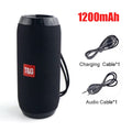 T&G Portable Bluetooth 5.0 Wireless Speaker | 10W Stereo Sound | IPX5 Waterproof | FM Radio & TF Card