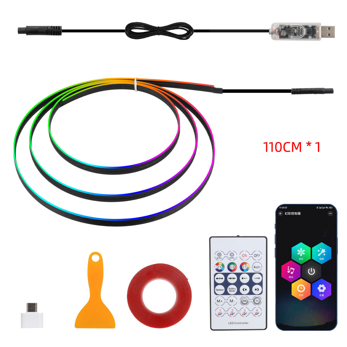 RGB Symphony Acrylic Car Interior Ambient Lights