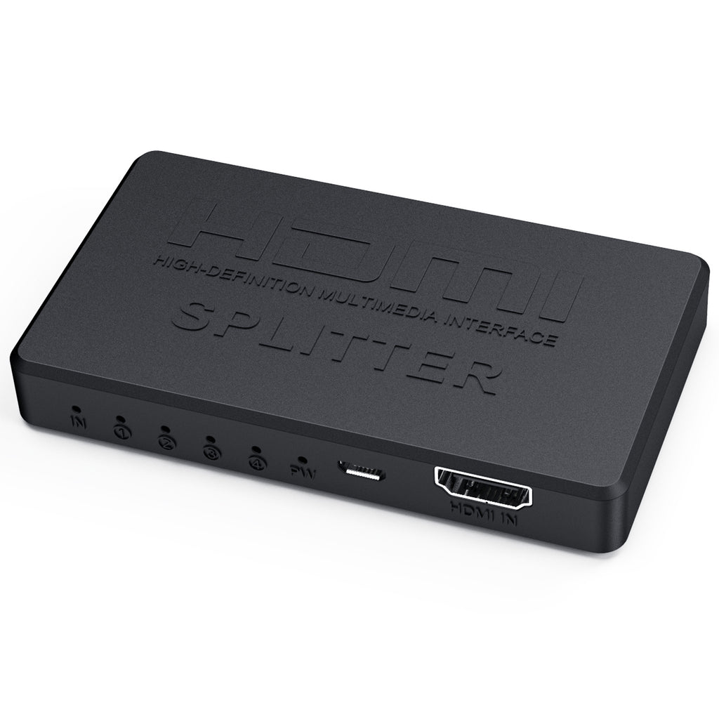 4K HDMI Splitter 1×4 – 1 Input to 4 Displays