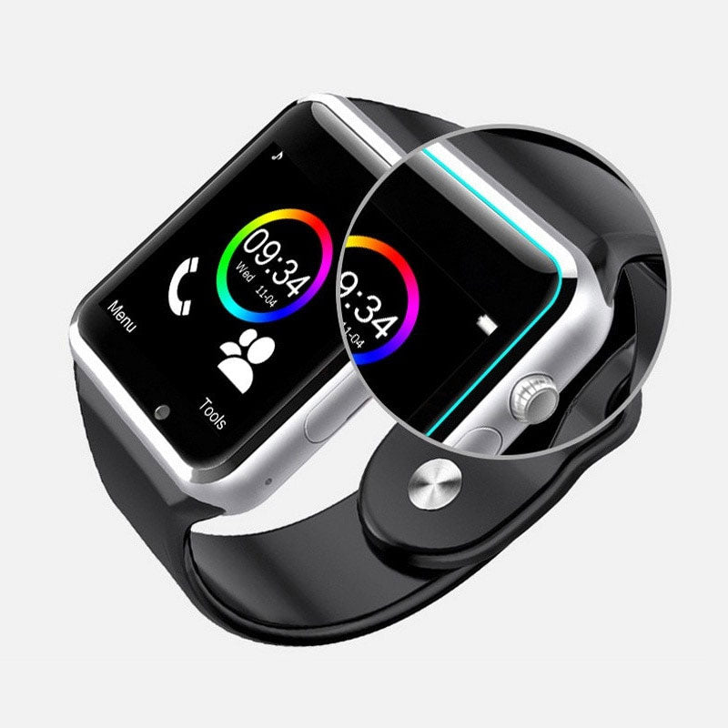 A1 Bluetooth Smart Watch with SIM Card – Call, Camera & Fitness Tracker