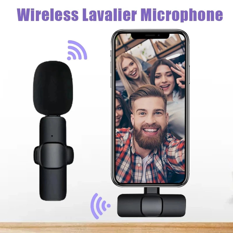Wireless Lavalier Microphone for Phone – Plug & Play Clip-On Mic