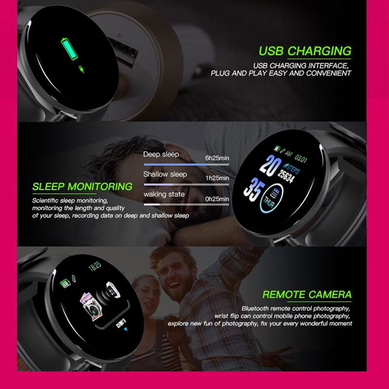 AntLabs Pulse D18 Smart Watch – Fitness & Health Tracker