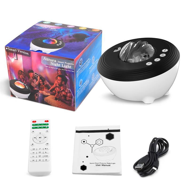 Smart Aurora Galaxy Projector with Bluetooth Speaker, App & Remote Control