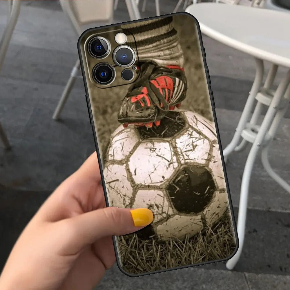 Football Graphic TPU Phone Case for iPhone