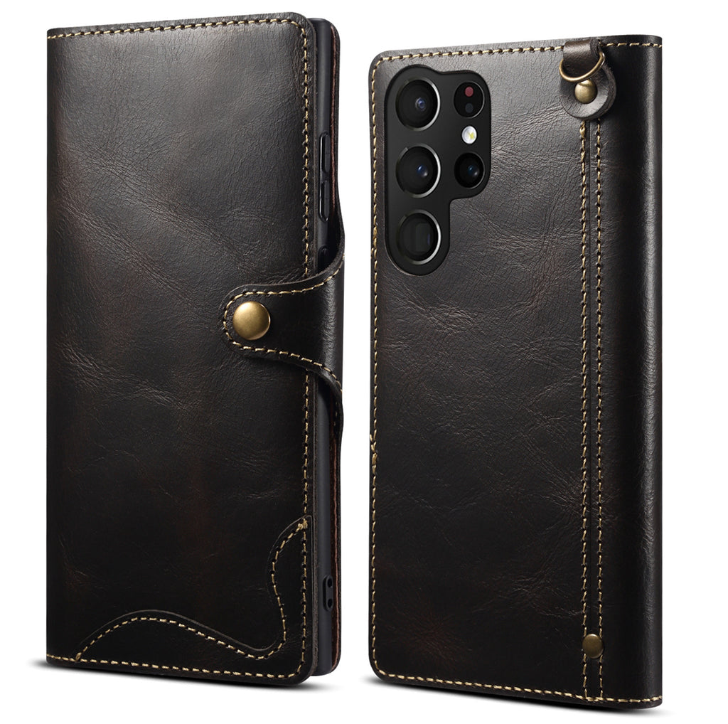 Retro Leather Wallet Case for Samsung Galaxy