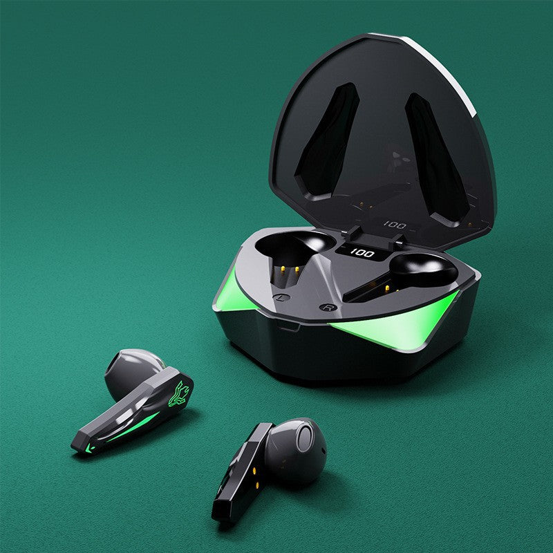 YYK-Q35 Bluetooth 5.1 Gaming Earbuds with Digital Charging Case