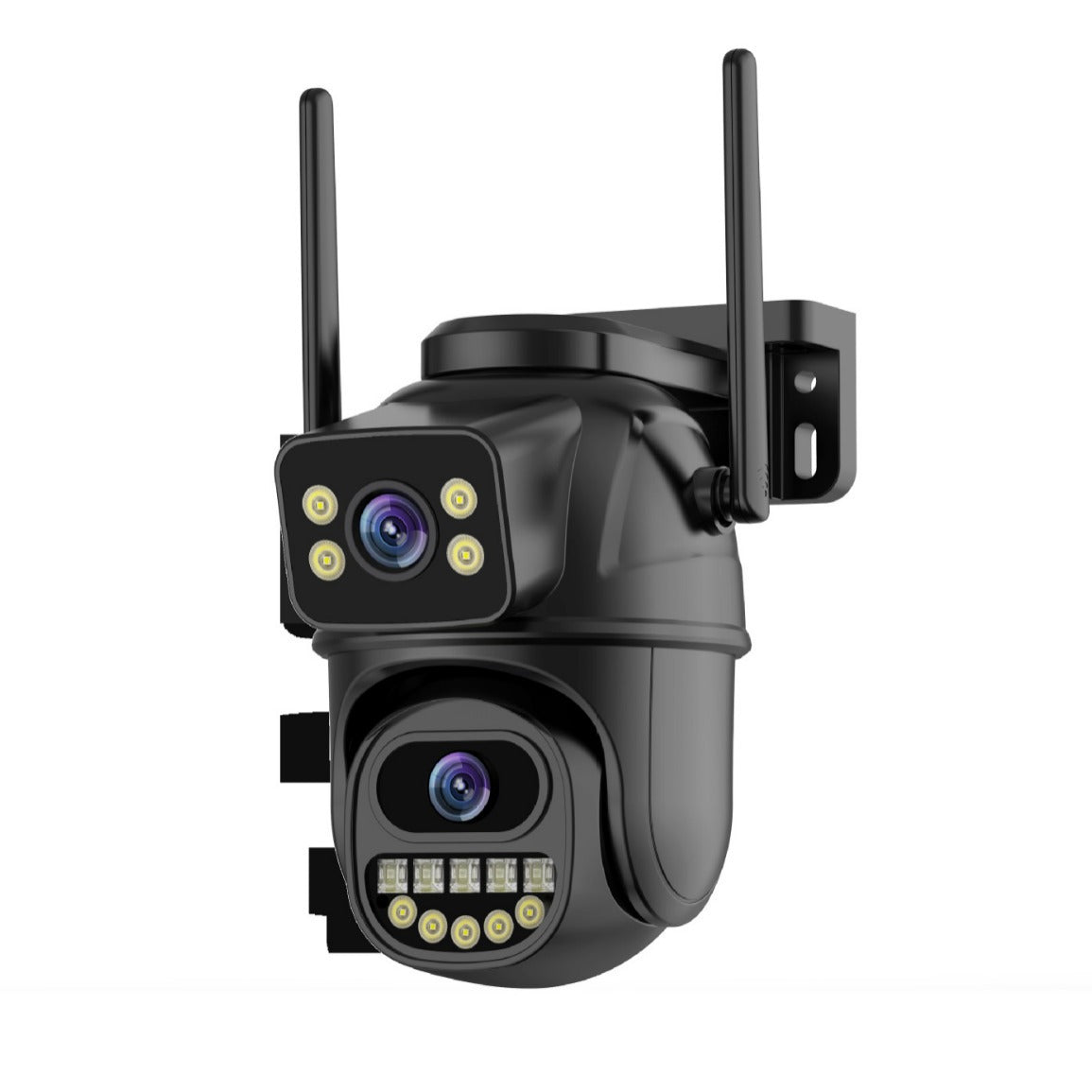 Dual-Lens Outdoor PTZ Smart Security Camera – WiFi, Motion Tracking & Night Vision
