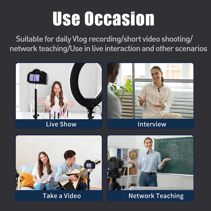 Wireless Lavalier Microphone for Phone – Plug & Play Clip-On Mic