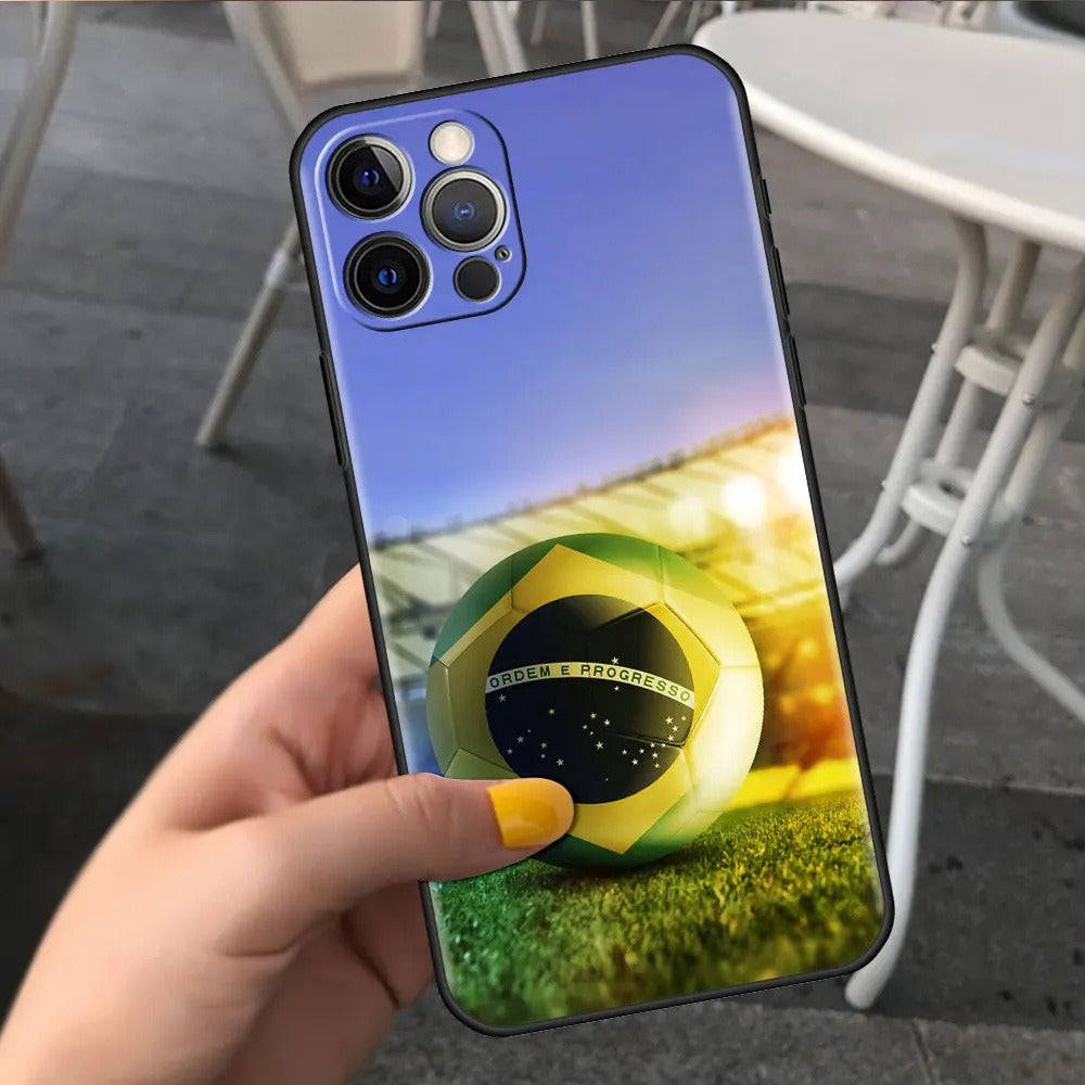 Football Graphic TPU Phone Case for iPhone