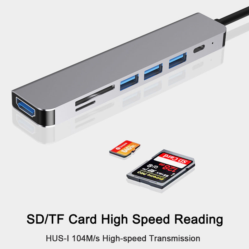 7-in-1 USB-C Hub with 4K HDMI, 100W PD & SD/TF Card Reader