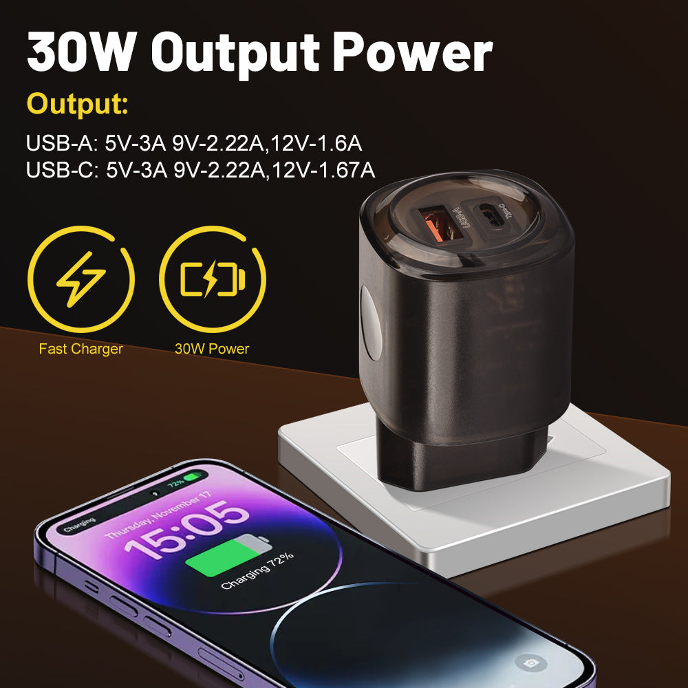 AntLabs Dual-Port USB-C & USB Fast Charger