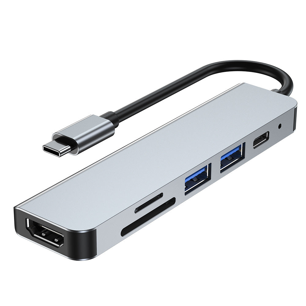 6-in-1 USB-C Hub with 4K HDMI, 100W PD & Card Reader