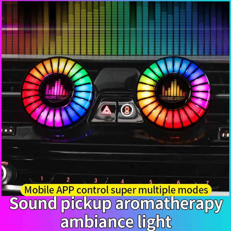 Smart RGB Car Vent Aroma Diffuser – Music Sync Ambient Light