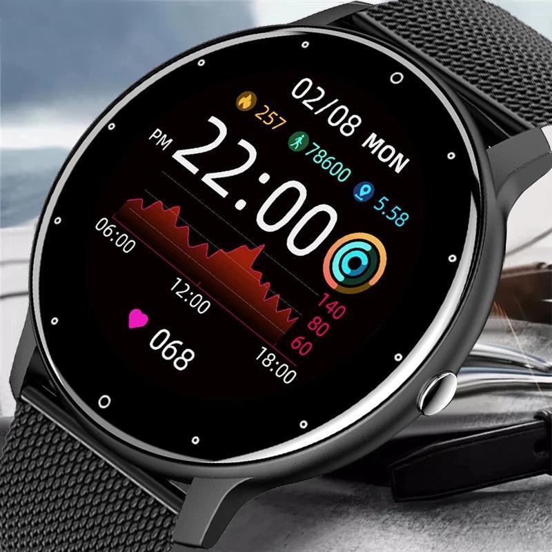 AeroFit Pro Round Smartwatch – Health & Fitness Tracker
