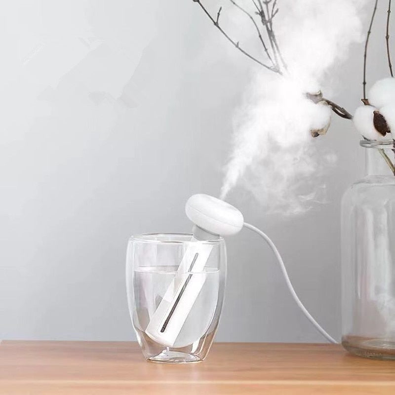 Portable USB Ultrasonic Mini Humidifier for Home, Office & Car