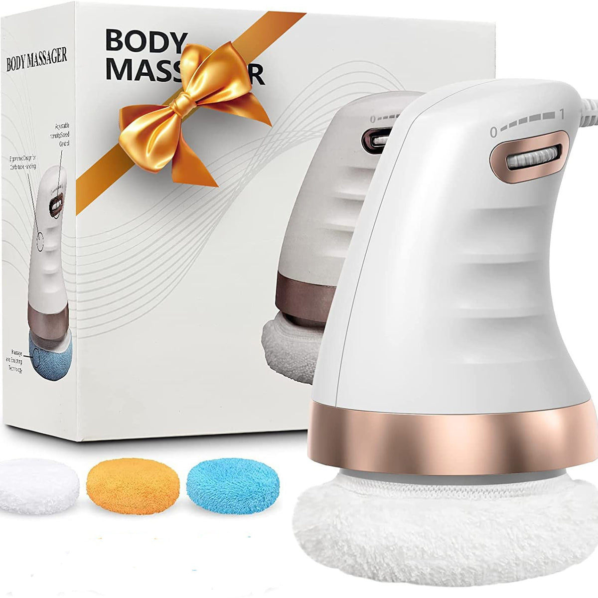 360° Rotating Electric Body Massager with Adjustable Vibration