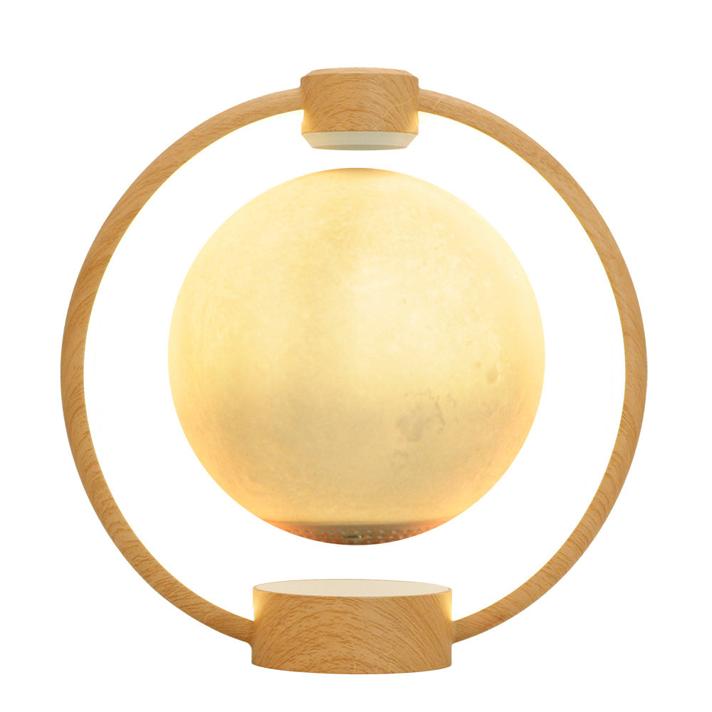 Magnetic Levitating Moon & Star Bluetooth Speaker Lamp