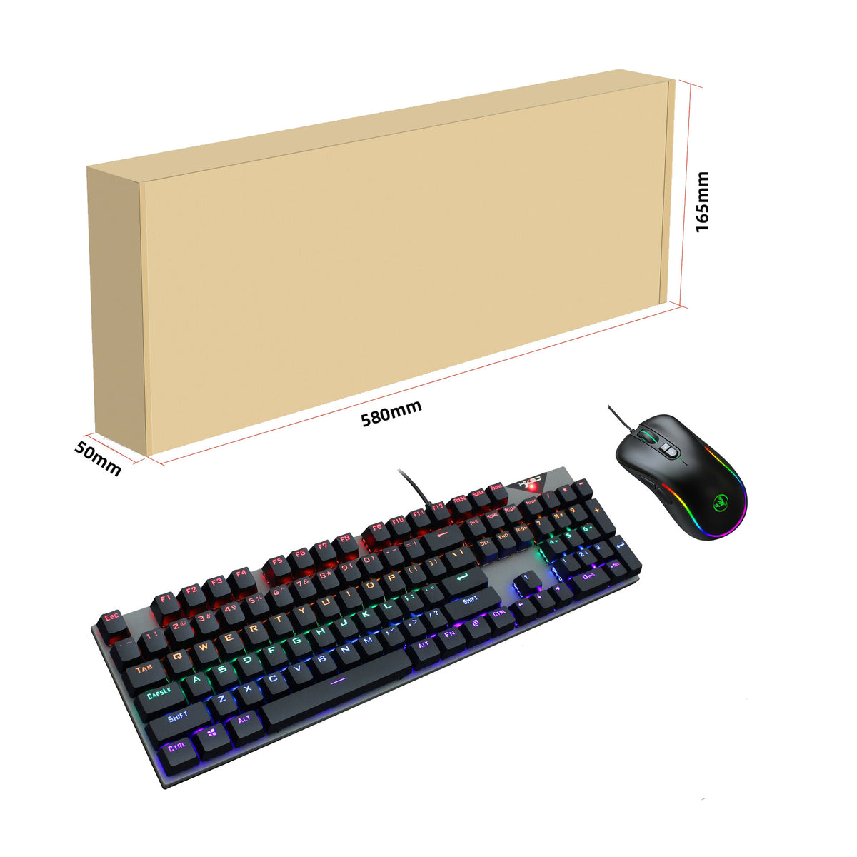 RGB Mechanical Gaming Keyboard & Mouse Combo