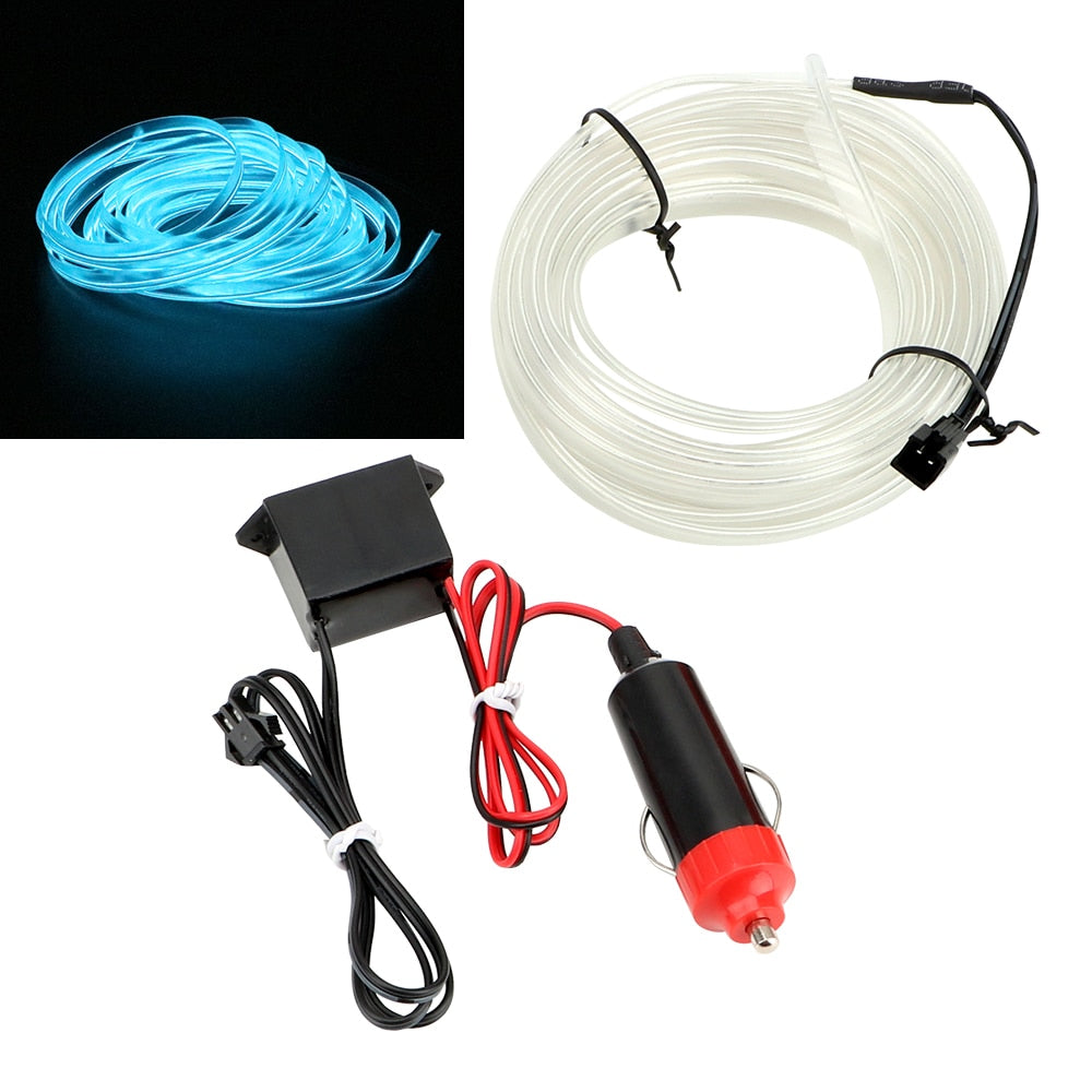 5M Neon EL Car Interior Ambient Light Strip