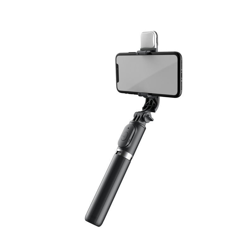 Q02S Bluetooth Selfie Stick Tripod with LED Fill Light