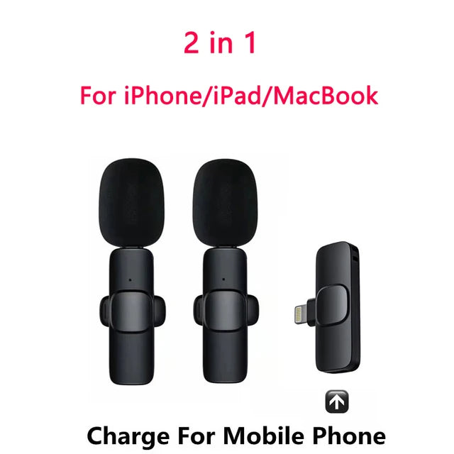 Wireless Lavalier Microphone for Phone – Plug & Play Clip-On Mic