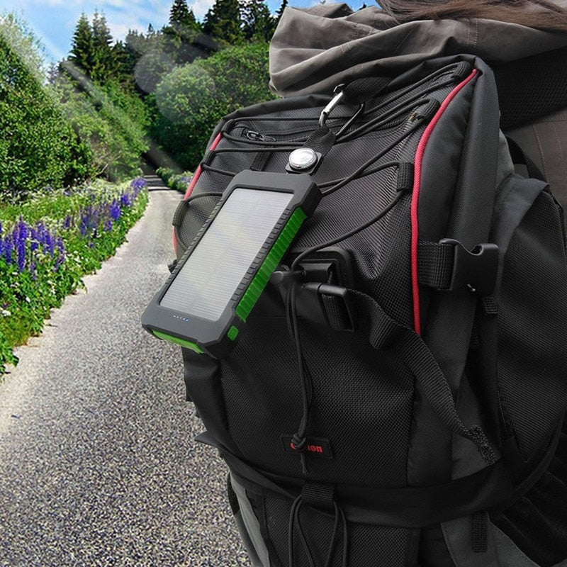 20,000mAh Solar Power Bank with LED Emergency Light