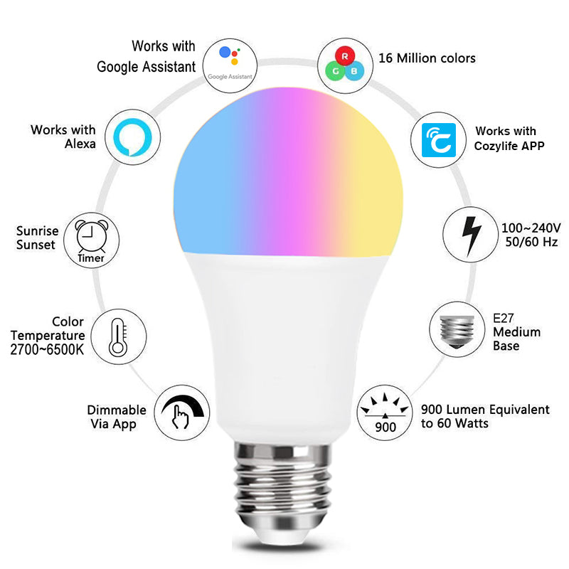 WiFi RGB Smart LED Bulb – E26