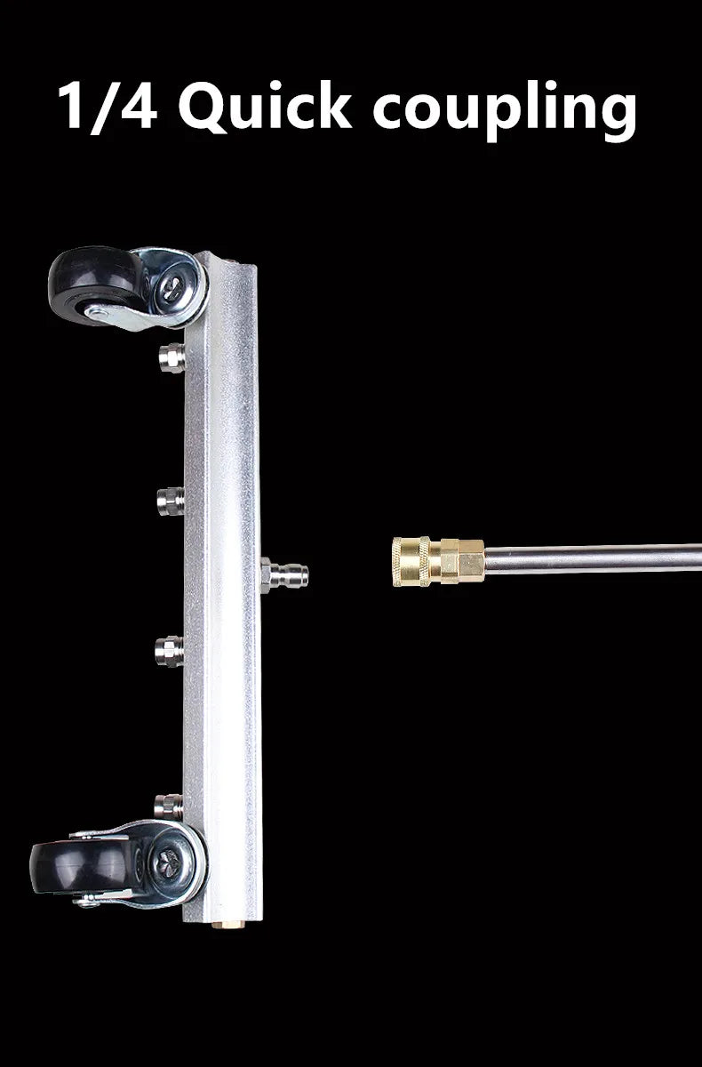 35cm High-Pressure Undercarriage & Surface Cleaner – 4-Jet Wheeled Pressure Washer Attachment