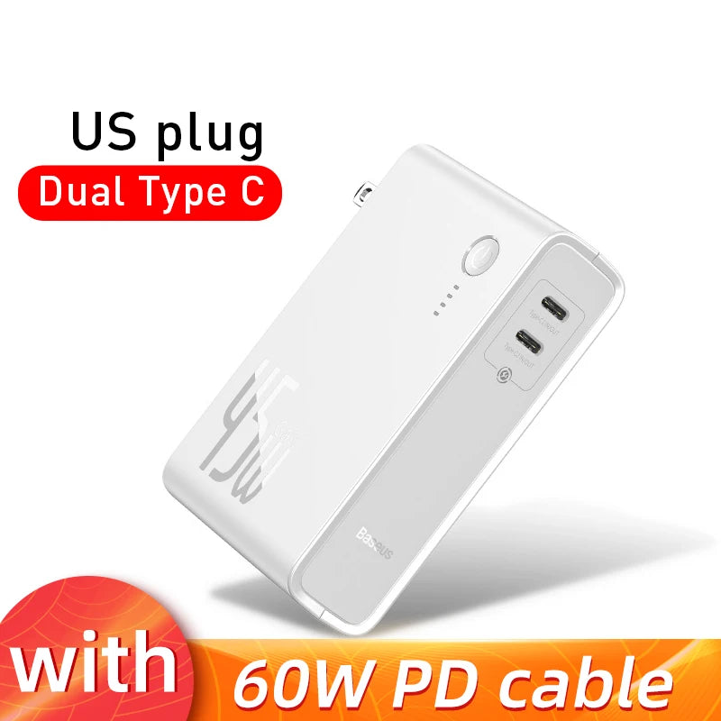 Baseus 2-in-1 45W GaN Charger & 10,000mAh Power Bank