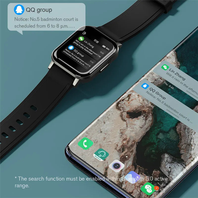 Haylou LS02 Smart Watch – 1.4" Full Touch Fitness Tracker with Heart Rate Monitor &amp; 20-Day Battery Life