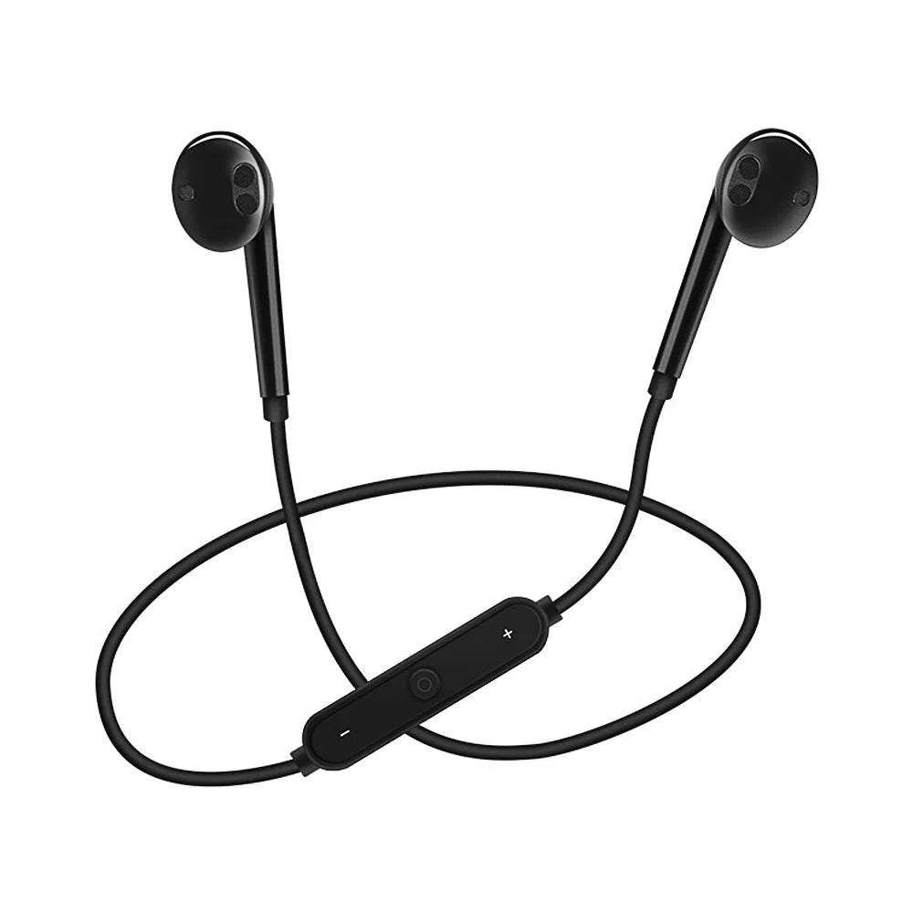 S6 Wireless Bluetooth Sports Neckband Earphones with Microphone &amp; Stereo Sound